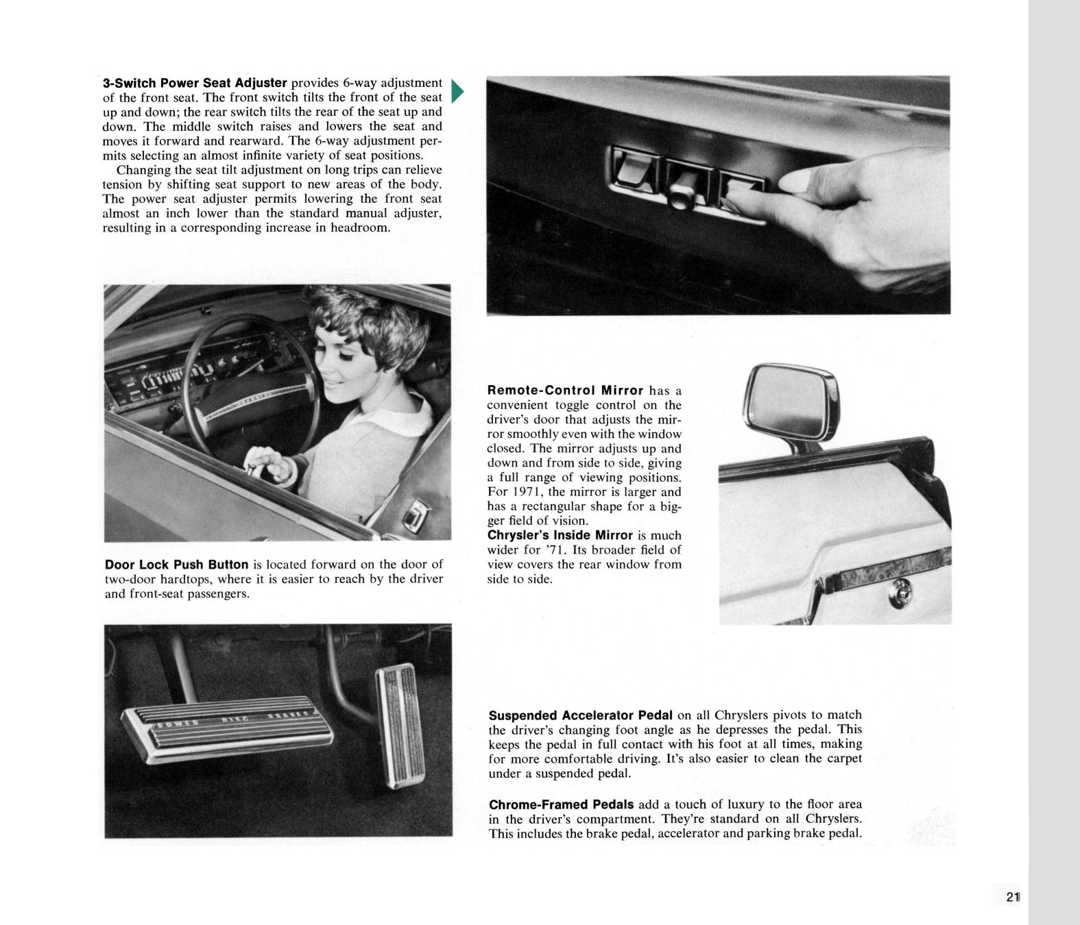 1971 Chrysler Features Brochure Page 41